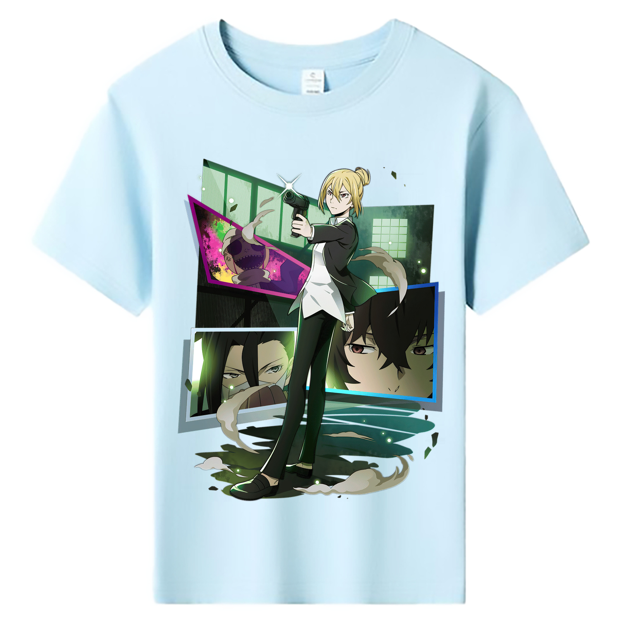 （画像用） 文豪ストレイドッグス Bungo Stray Dogs 綿100％キッズTシャツ（フロントプリント）